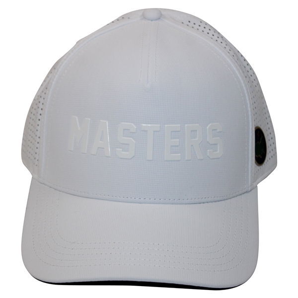 Masters White Raised Lettering Mesh Hat