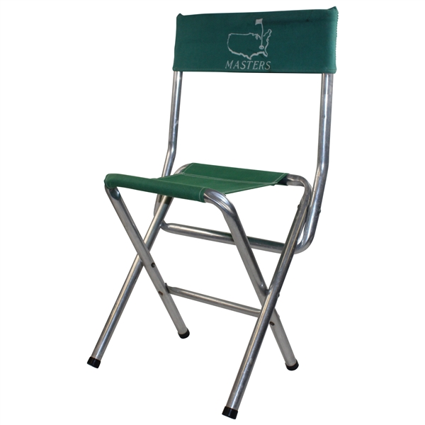 Classic Undated Masters Tournament Aluminum Green Cloth Folding Chair Seat
