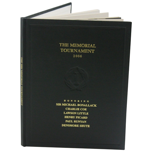 2006 The Memorial Tournament Ltd Ed Book Honoring Picard, Runyan, Shute, Little, Coe, & Bonallack #219/250