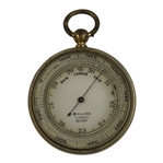 John Duncan Dunns Personal Dollond Pocket Barometer #6381 with J.D.D.-E.A.M. 1909