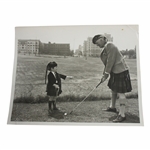 John Duncan Dunn in Kilt with Boy Golfer Tee Shot Stance Setup Stillman Hollywood Photo