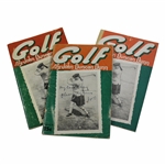 Three (3) 1941 Golf by John Duncan Dunn Booklets Inc. Last Copy - J.D.D. Collection