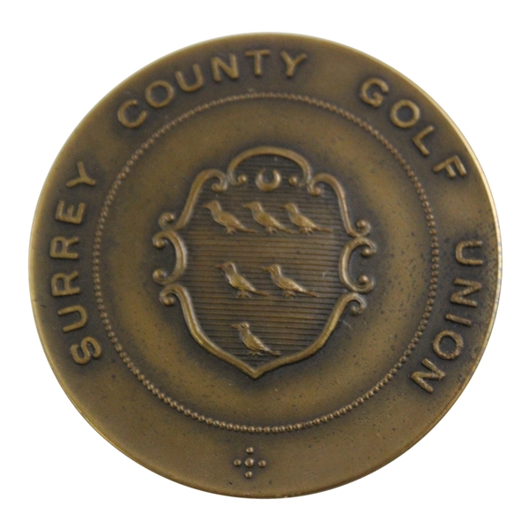 1958 Surrey County Golf Union Club Championship at Walton Heath Medal in Case
