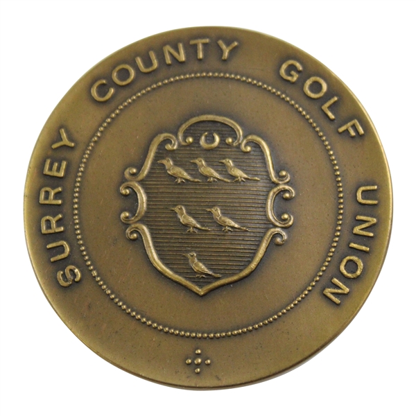 1962 Surrey County Golf Union Club Championship at Walton Heath Medal in Case