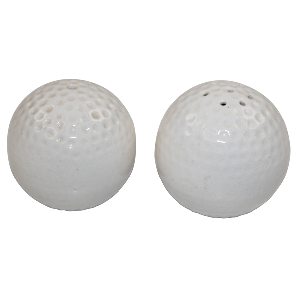 Pair Of Ceramic Golf Ball Cruets Circa 1960