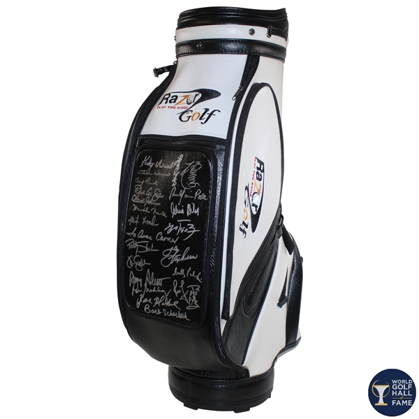 Multi-Signed The Handa Cup Full Size Razor Golf Bag from 2006 - WGHoF Collection JSA ALOA