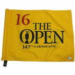 2018 The Open at Carnoustie Final Round Course Flown Hole #16 Barry Burn Flag w/COA
