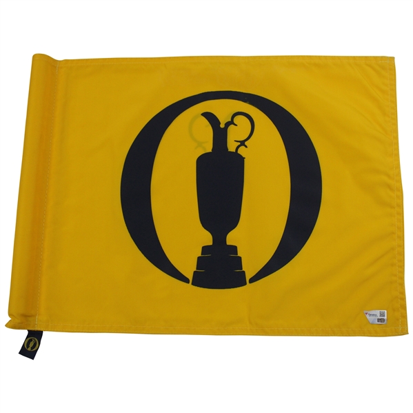 2018 The Open at Carnoustie Course Flown Practice Round Flag w/COA