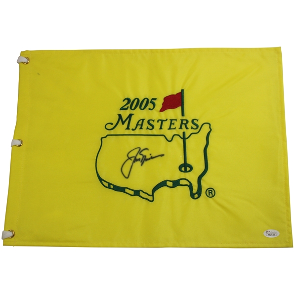 Jack Nicklaus Signed 2005 Masters Tournament Embroidered Flag Full JSA #Y62132