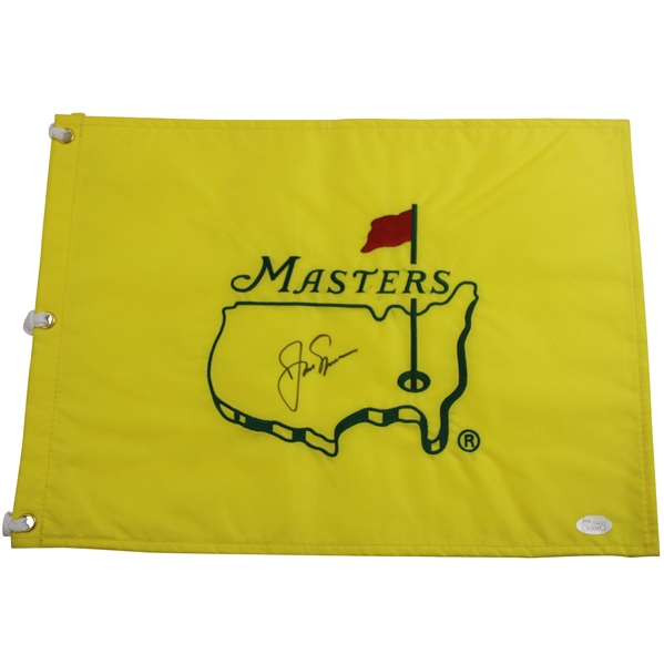 Jack Nicklaus Signed Undated Masters Tournament Embroidered Flag Full JSA #Y79347
