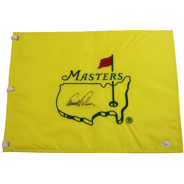 Arnold Palmer Signed Undated Masters Tournament Embroidered Flag JSA# Y79344