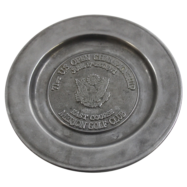 1971 US Open at Merion Golf Club East Course Pewter Plate