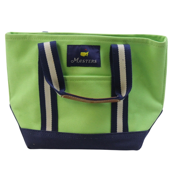 Masters Tournament Logo Lt Green w/Navy Canvas Carry Bag