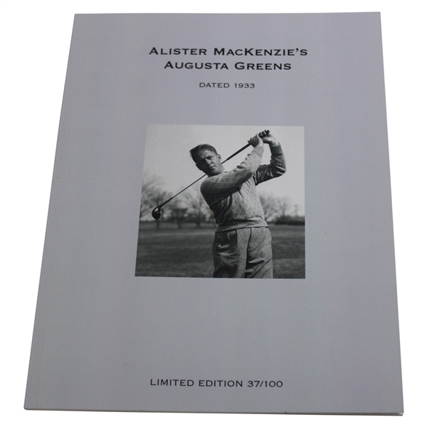 2020 Alister Mackenzie’s Limited Edition #37/100 Augusta Greens Book