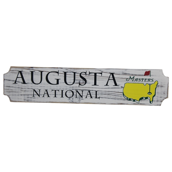 Augusta National Masters Logo Painted Wood Wall Sign