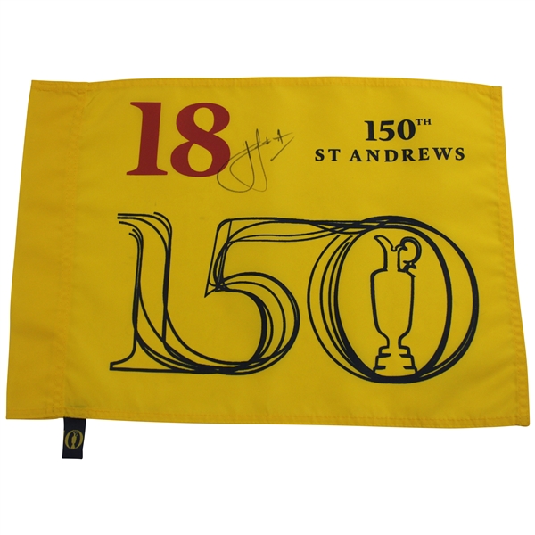 Cam Smith Signed 150th The Open Championship at St. Andrews Flag - 2022 JSA ALOA