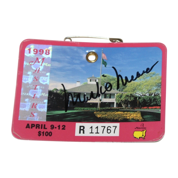 Mark OMeara Signed 1998 Masters SERIES Badge #R11767 JSA #AN02836