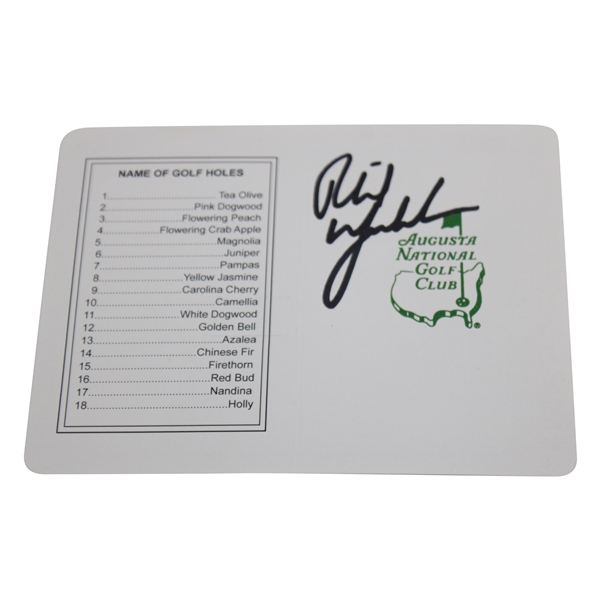 Phil Mickelson Signed Augusta National Golf Club Scorecard JSA ALOA
