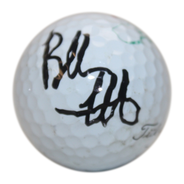 Bubba Watson Signed Masters Logo Practice Golf Ball JSA ALOA