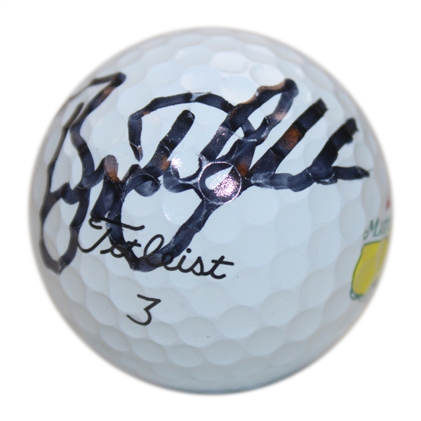 Bryson Dechambeau Signed Titleist Masters Logo Golf Ball JSA #AQ58731