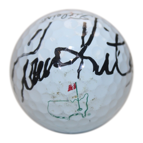 Tom Kite Signed Masters Logo Practice Golf Ball JSA ALOA