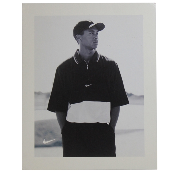 Original Tiger Woods 1997 Nike Point of Sale Soft Goods Stand-Up Cardboard Advertisement