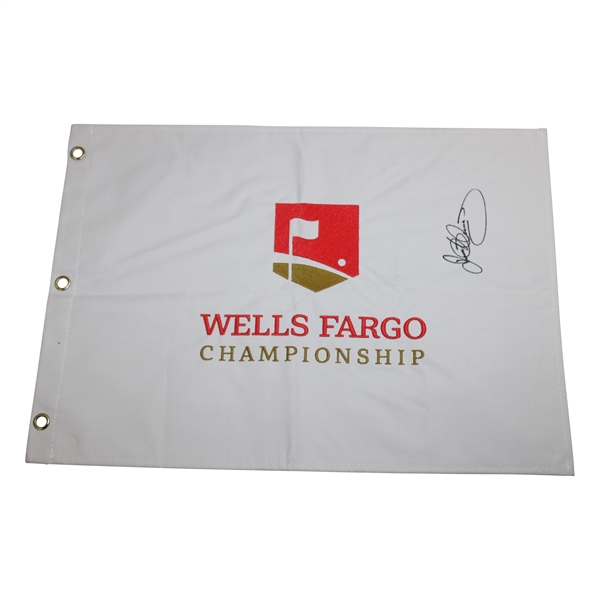 Rory McIlroy Signed Wells Fargo Embroidered Flag JSA ALOA