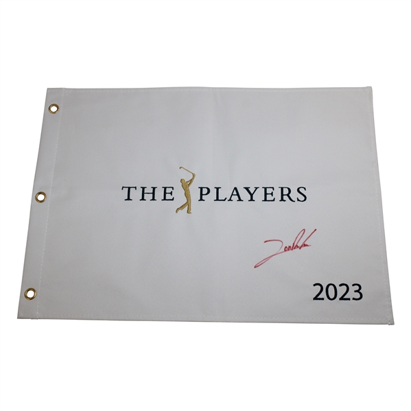 Jon Rahm Signed 2023 The Players Embroidered Flag JSA ALOA