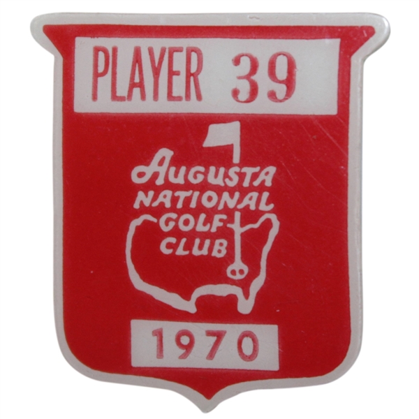 Charles Coodys 1970 Masters Tournament Contestant Badge #39