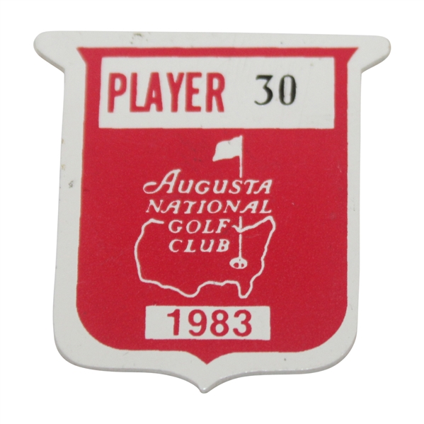 Payne Stewarts 1983 Masters Tournament Contestant Badge #30 - Masters Debut
