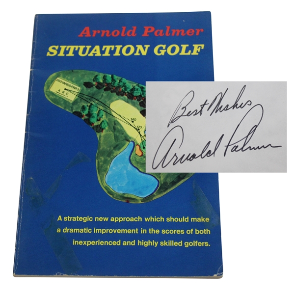 Arnold Palmer Signed 1972 First Paperback Edition Situation Golf Book JSA ALOA