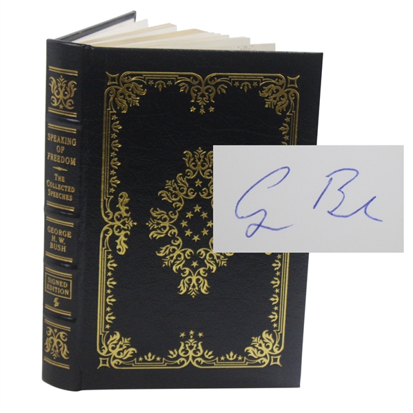 President George HW Bush Signed 2009 Speaking Of Freedom Book with COA