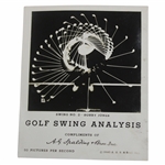 1940 Bobby Jones Golf Swing Analysis Spalding Edgerton Study Photo Card Advertisement 