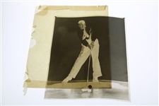 Rare 1938 Original Bobby Jones Edgerton Study Swing Sequence Photo Negative