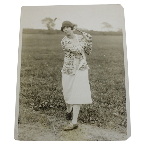 1926 Press Photo Of Glenna Collett As She Defeated Max Marston