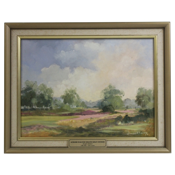 Original Across Walton Heath Golf Course Oil Painting on Board by Douglas Baldwin