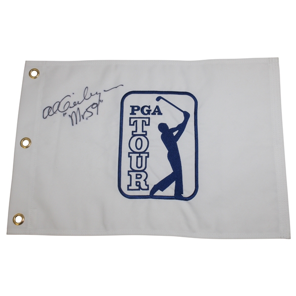 Al Geiberger Signed PGA Tour Embroidered Flag with Mr. 59 JSA ALOA