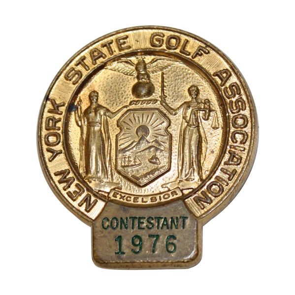 1976 New York State Golf Assoc. Contestant Pin/Badge