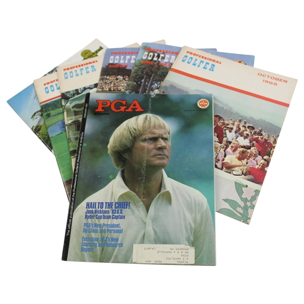Seven (7) Professional Golfer Magazines From 1963-1983