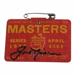 Jack Nicklaus Signed 1972 Masters SERIES Badge #24204 JSA ALOA