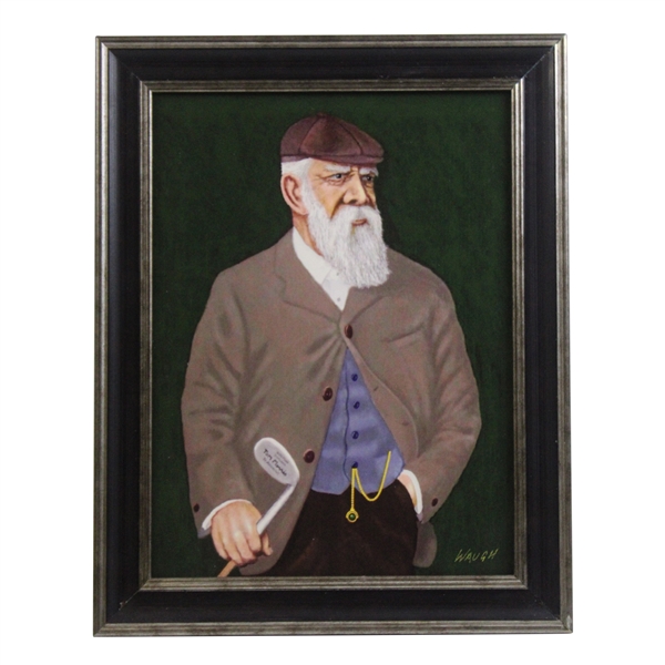 Old Tom Morris The Niblick Canvas Artist Proof #2/10 Produced from Original Painting - Framed