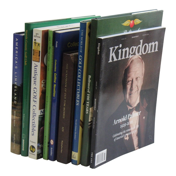 Ten (10) Various Golf Books - Chuck Furjanic, Long Island, Golfers Library & more