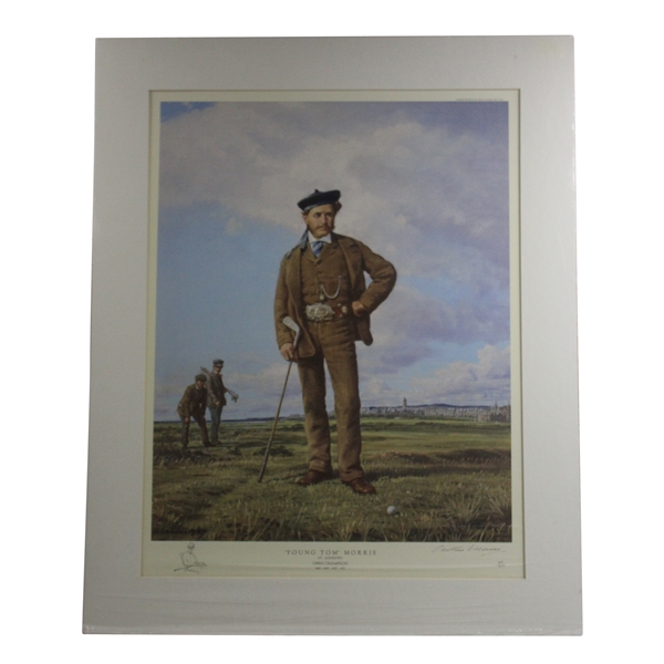 Young Tom Morris St. Andrews Open Champion Ltd Ed #22/350 Matted Print Signed by Arthur Weaver