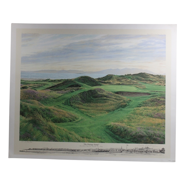 The Postage Stamp The 8th Hole at Royal Troon GC Ltd Ed #121/850 Print Signed by Artist Linda Hartough