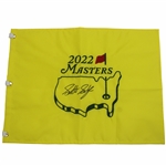 Scottie Scheffler 2022 Masters Tournament Embroidered Flag JSA ALOA