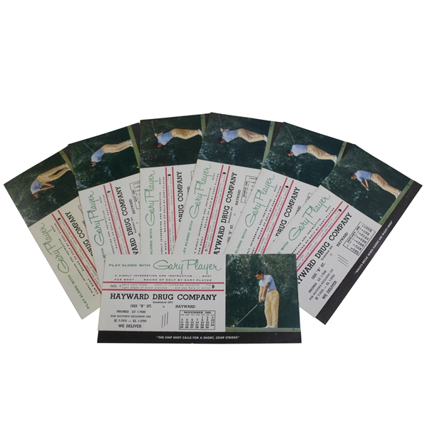 Seven (7) Play Along With Gary Player Instructional Pamphlets - Hayward Drug Company