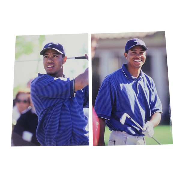 Two (2) Original Tiger Woods FujuFilm Time Period Developed Snapshot Photos