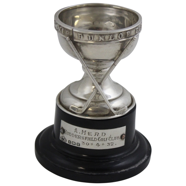 Alex Sandy Herd Dunlop Golf Ball Hole-In-One Huddersfield GC Sterling Silver Trophy