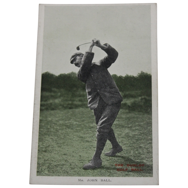 Vintage Mr. John Ball The Dunlop Golf Ball Postcard