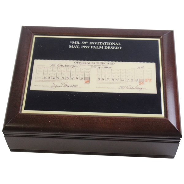 Mr. 59 Invitational May 1997 Palm Desert Al Geiberger Scorecard Box